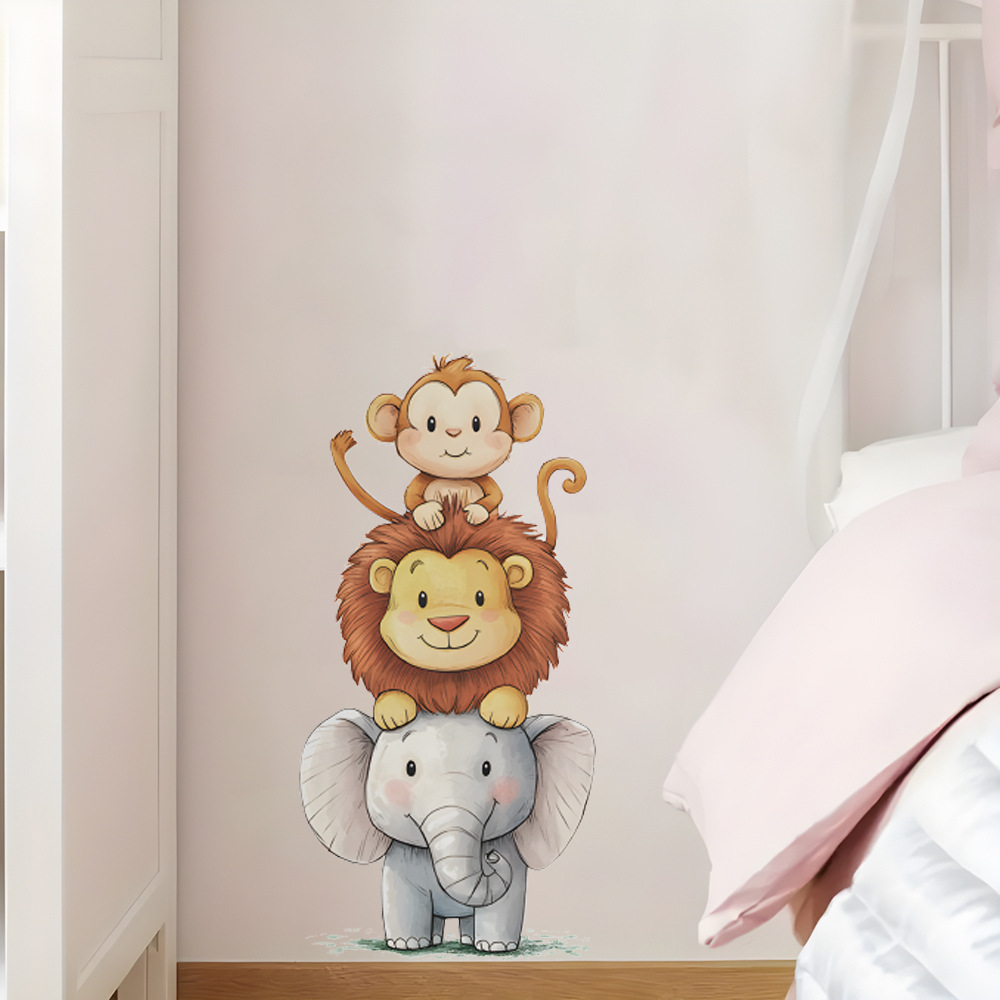 Baby Nursery Elephant - Niedliche Waldtier-Wandaufkleber für Zimmer Babyzimmerdekoration Kinderzimmer-Tapete