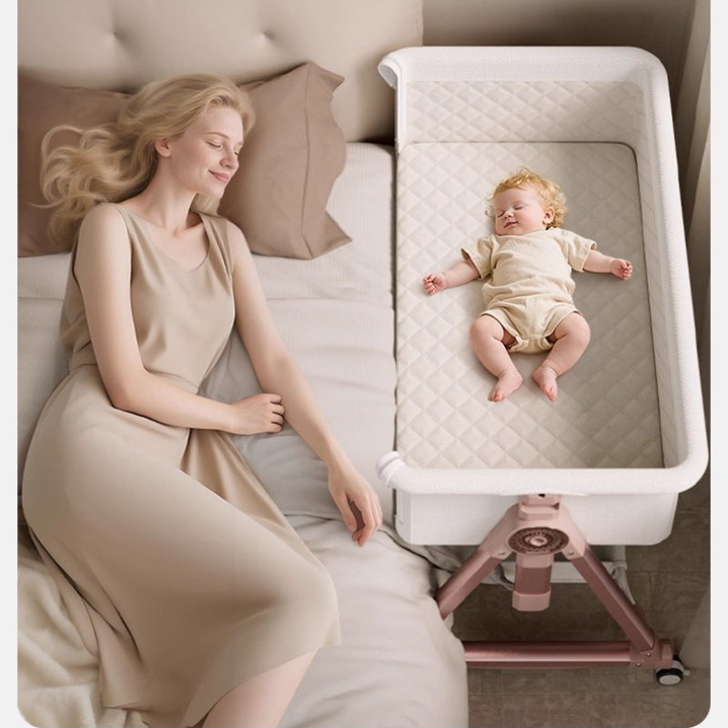 Bassinet Bedside Sleeper - Babybett, tragbares Spleißen, Wiegenbett, Babywiege, Nachttischwiege