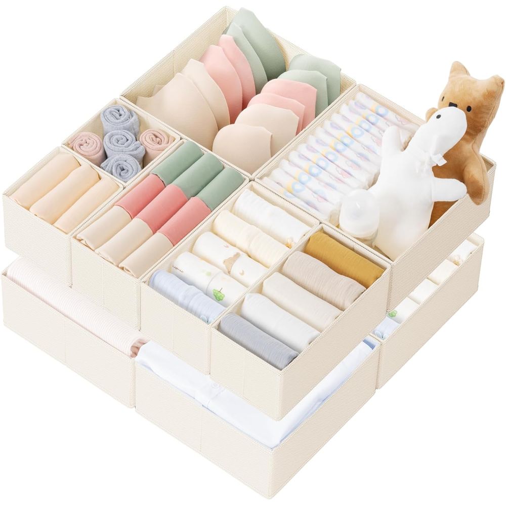 Baby Nursery Drawers - 10er-Pack Schubladenorganizer für Babykleidung, Unterwäsche, Socken