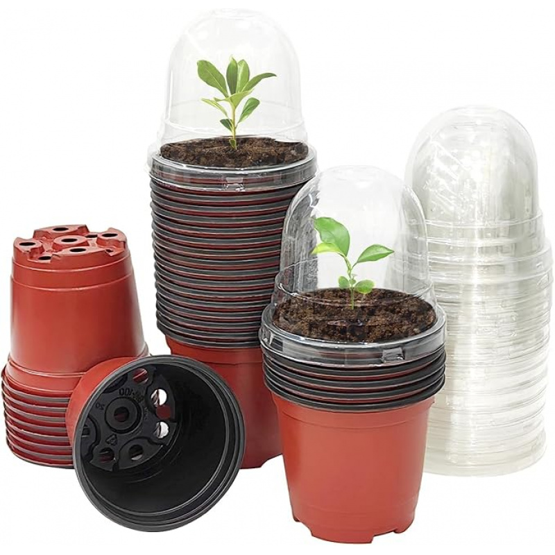 Baby Nursery Plants - Pflanzlicher Kindergartentopf mit Feuchtigkeitskuppel, weicher Babytopf,