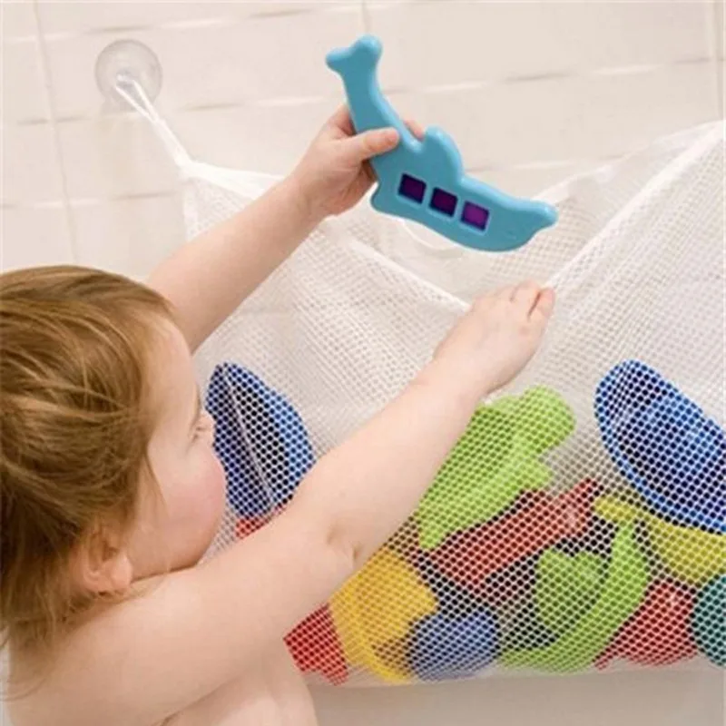 Storage Basket Fabric - Baby Badezimmer Mesh Bad Tasche Kinder