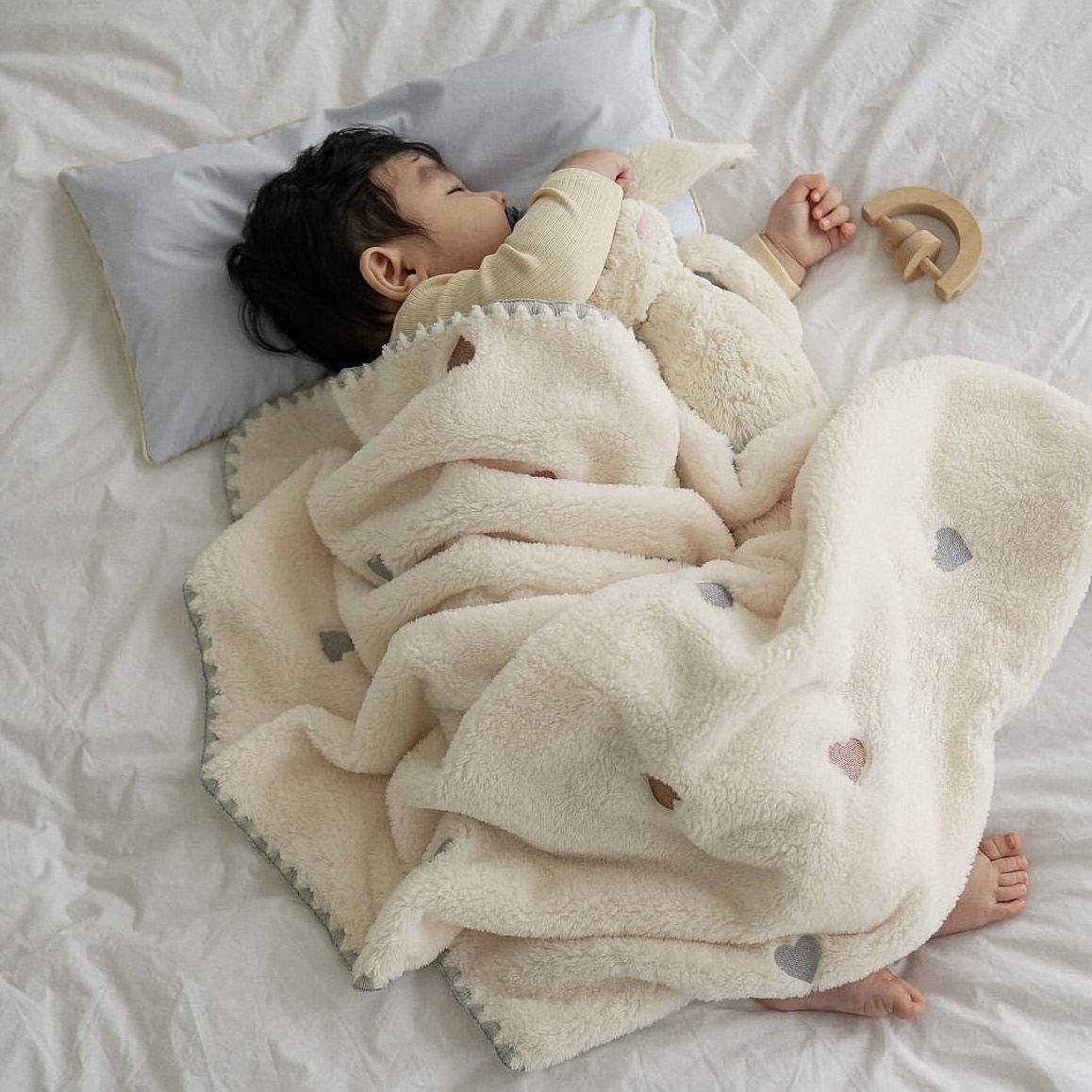 Baby Girl Nursery Quilt - Winter Baby Decken Neugeborenen Fleece Samt