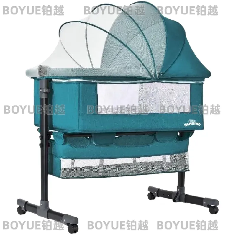 Bassinet Bedside Sleeper - 3-in-1 Baby-Bassinett mit atmungsaktivem Netz, Beistellbett