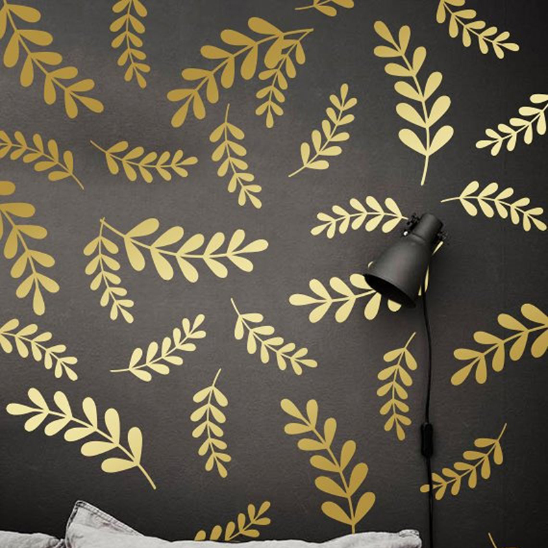 Baby Nursery Plants - Botanisches Blatt Blumen Wandaufkleber Dschungel Wald