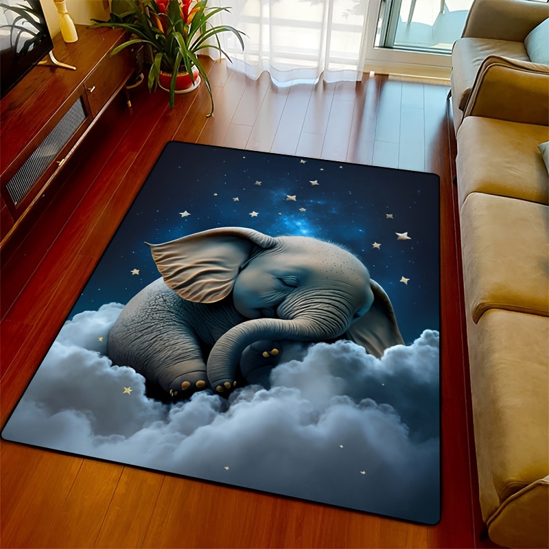 Baby Nursery Elephant - Verträumter Elefantenteppich für das Kindergarten |