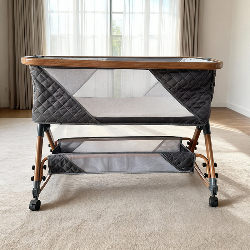 Bassinet Bedside Sleeper - Großhandel Faltbare Schaukelwiege Säuglings-Babybett Beistellbett Luxus-Babybettchen