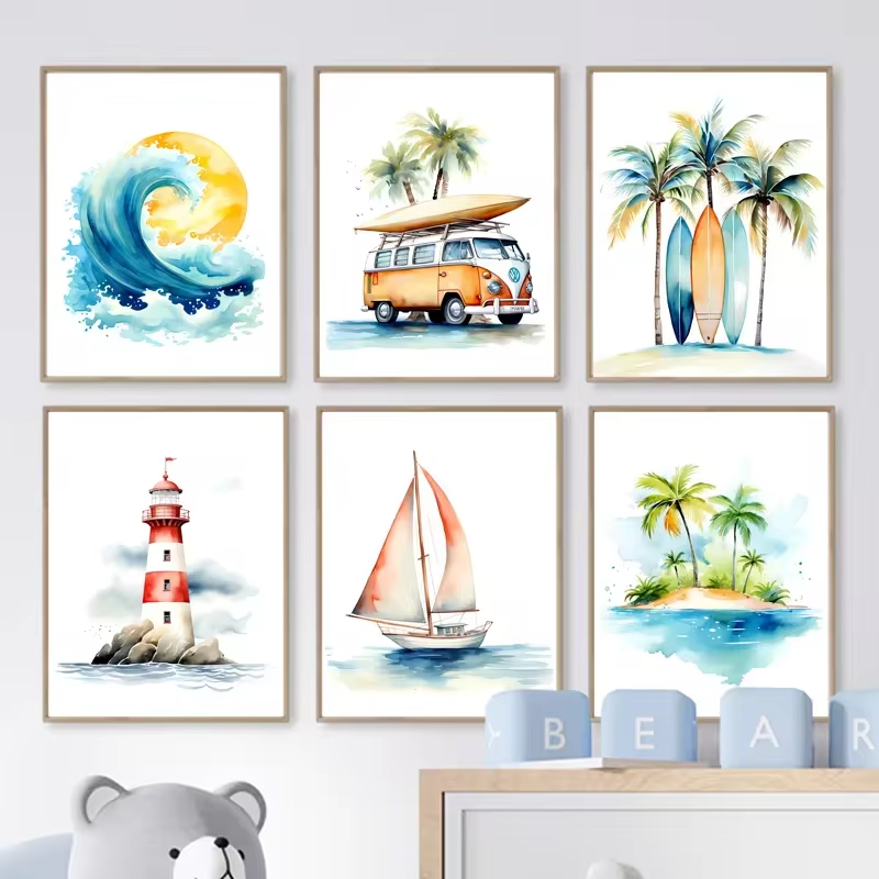 Surf Ocean Themen Kindergarten – Baby Nursery Ocean Bewertung und Preis