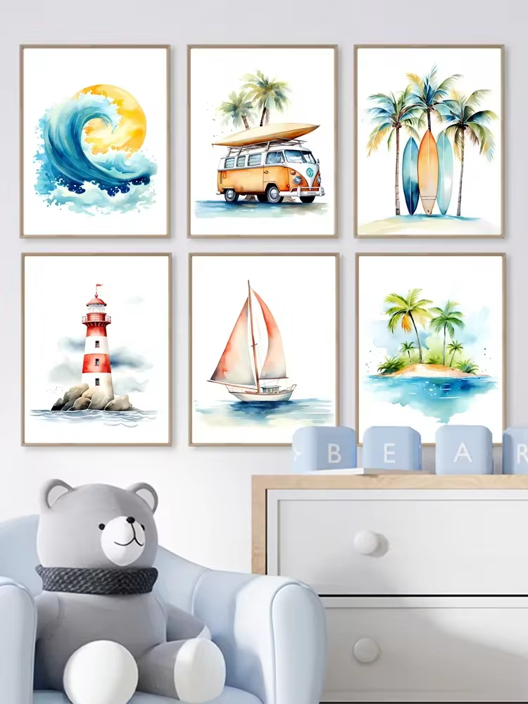 Surf Ocean Themen Kindergarten – Baby Nursery Ocean Bewertung und Preis