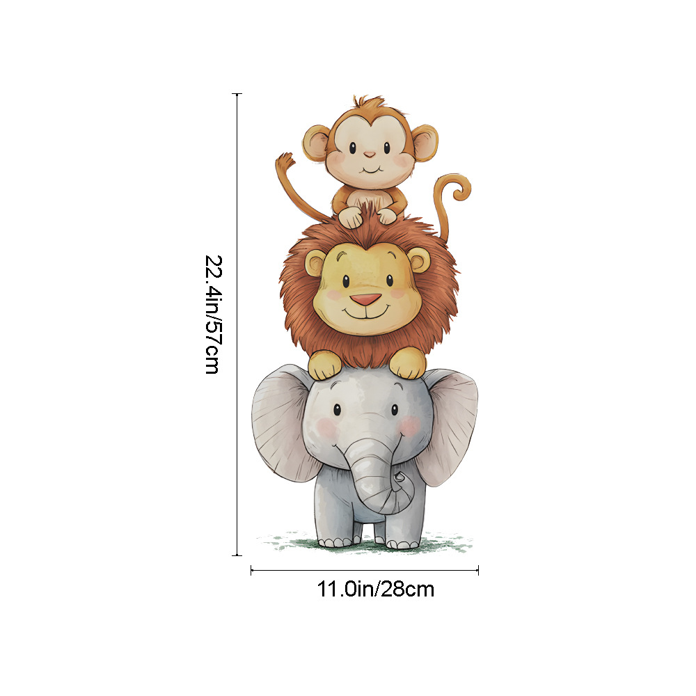 Niedliche Waldtier-Wandaufkleb – Baby Nursery Elephant Bewertung und Preis