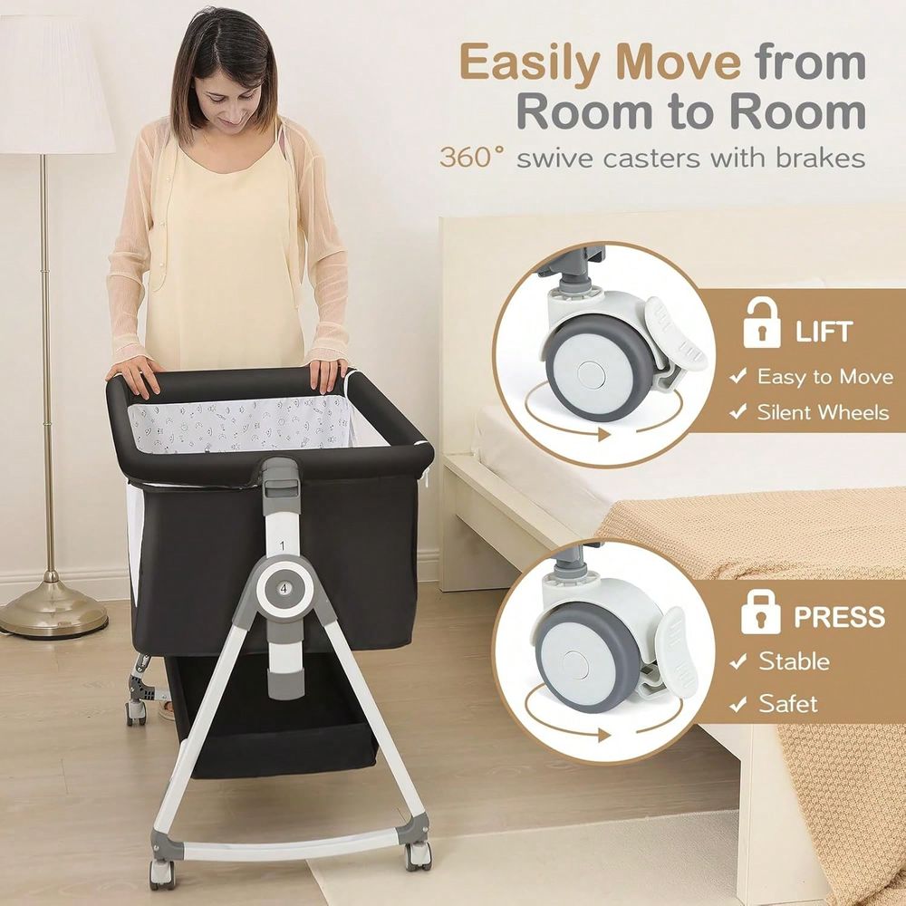 Babywiege, Beistellbett für Ba – Bassinet Bedside Sleeper Bewertung und Preis