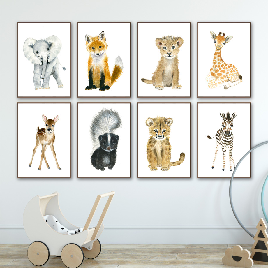 Elefant Fuchs Zebra Giraffe Le – Baby Nursery Elephant Bewertung und Preis