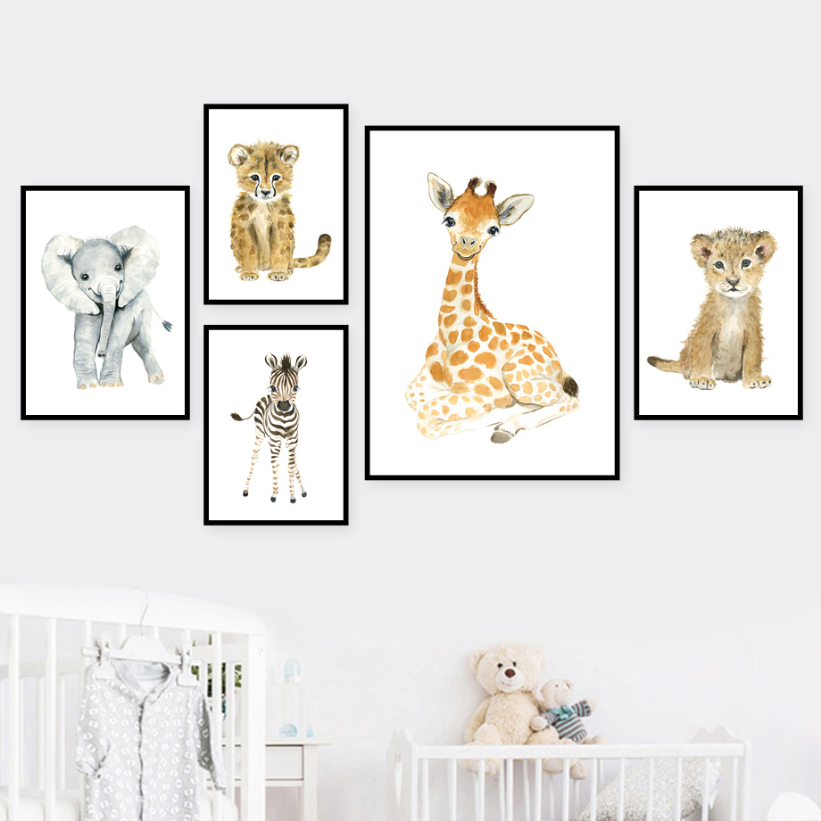 Elefant Fuchs Zebra Giraffe Le – Baby Nursery Elephant Bewertung und Preis