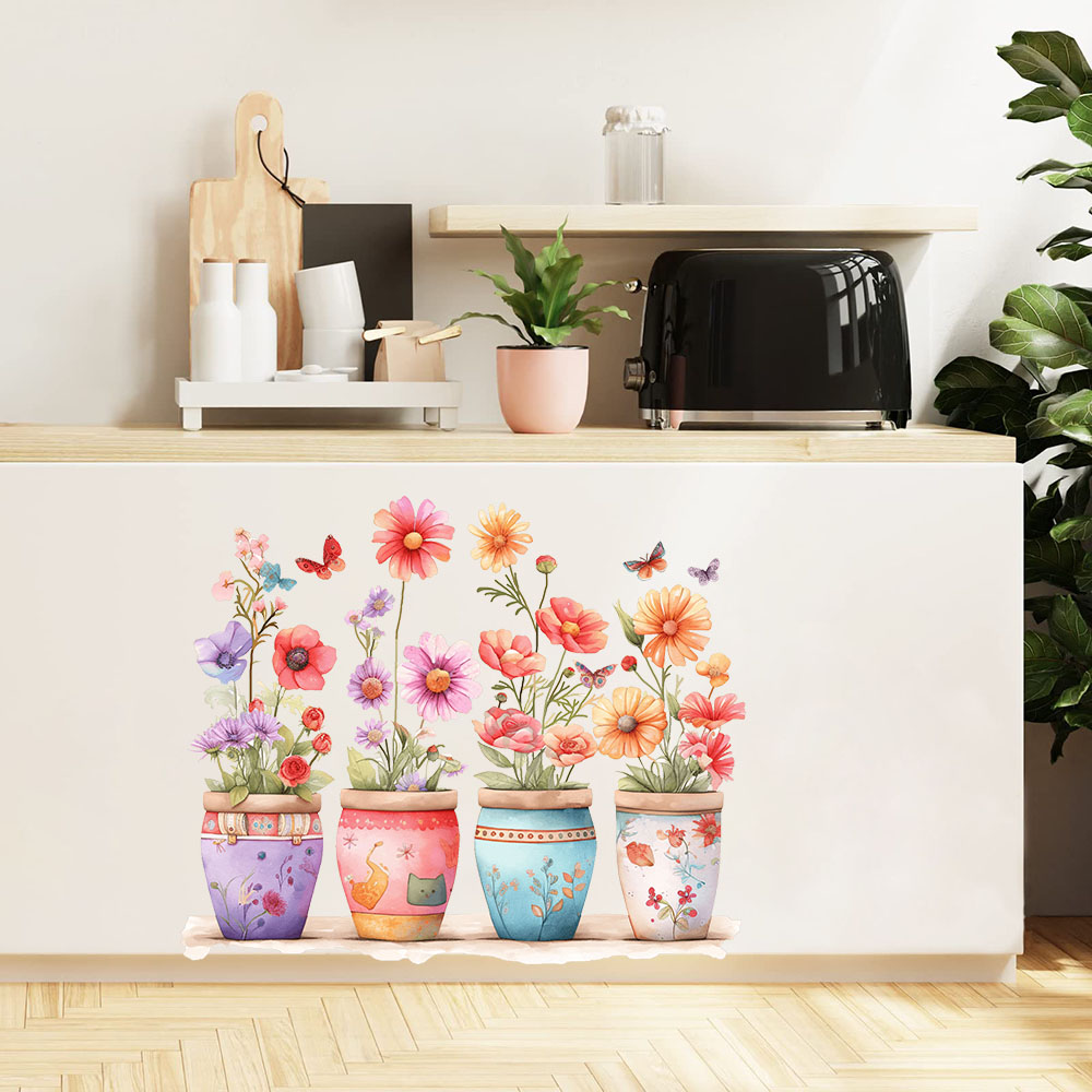 Aquarell skurrile Blumentopf W – Baby Nursery Plants Bewertung und Preis