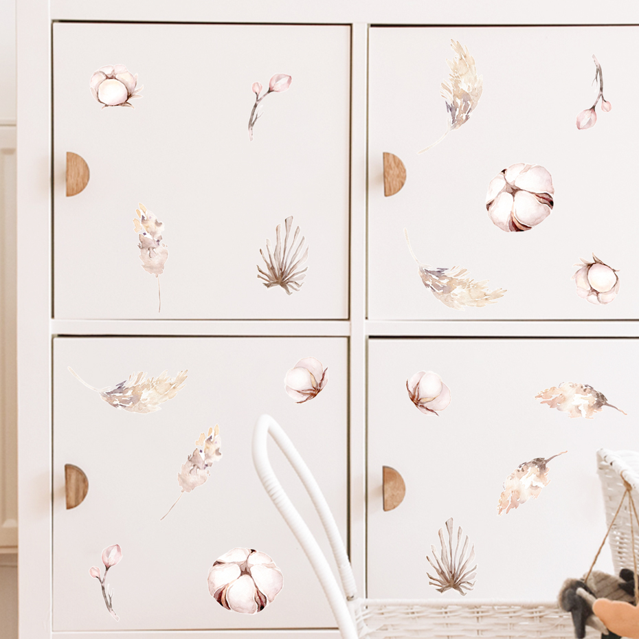 Boho Trockene Blätter Baumwoll – Baby Nursery Plants Bewertung und Preis