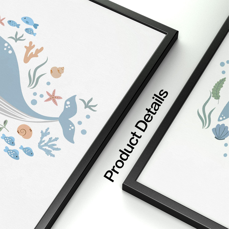 Ungerahmte Ozean-Tierbilder Me – Baby Nursery Ocean Bewertung und Preis