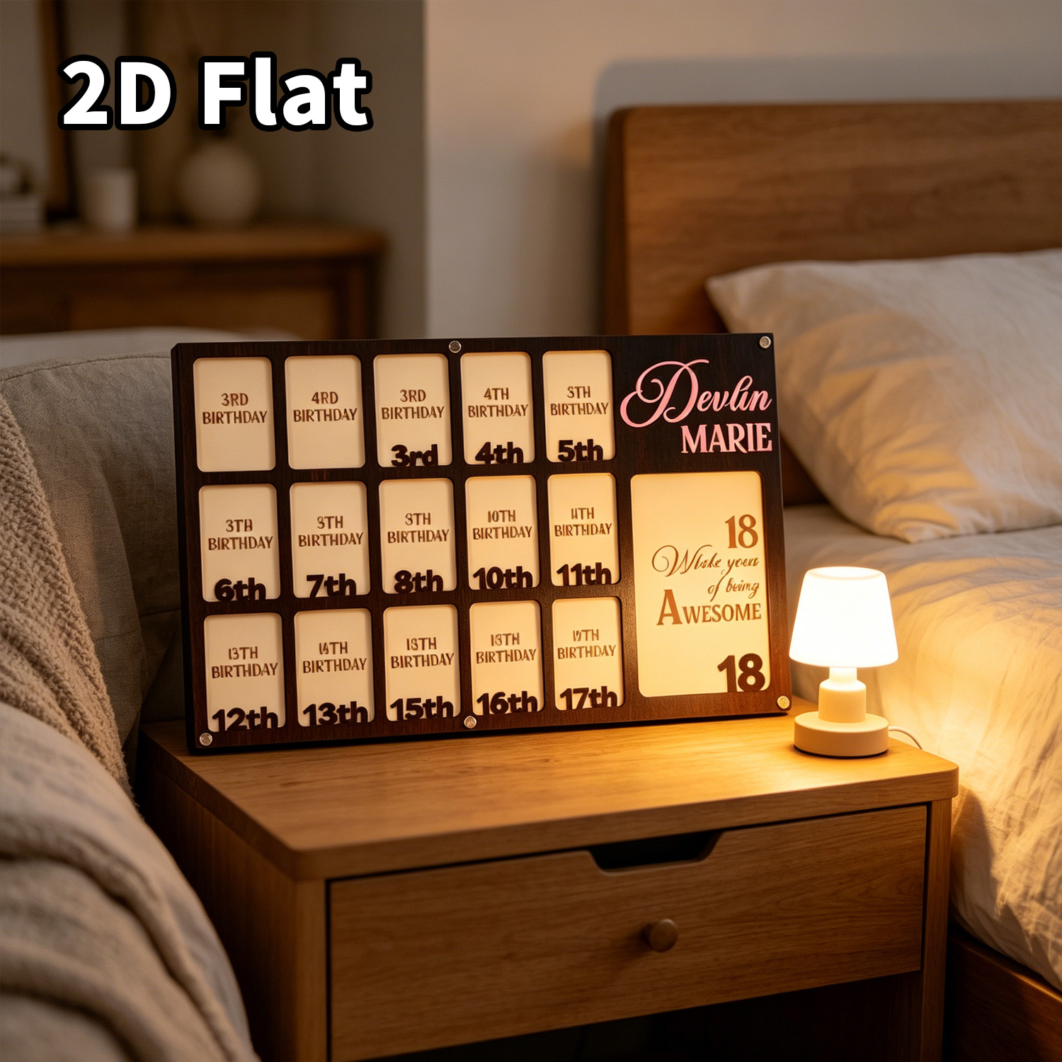 1 Stück Personalisierter Holz- – Baby Nursery Bewertung und Preis