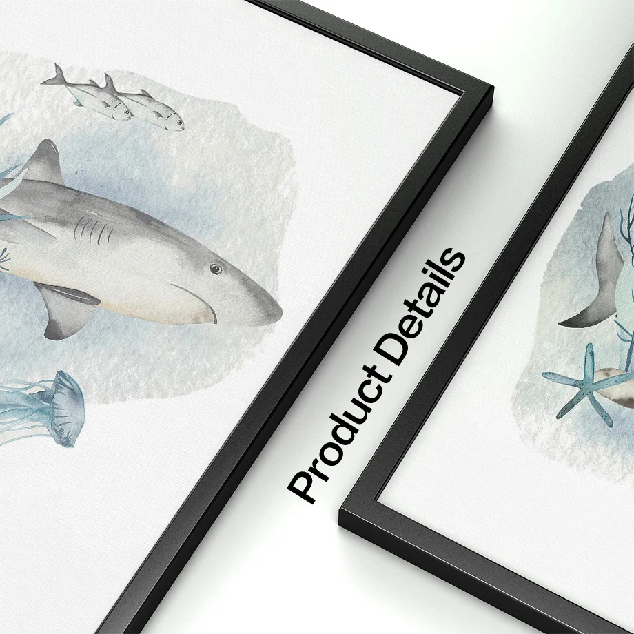 Poster und Drucke Walfisch Hai – Baby Nursery Ocean Bewertung und Preis