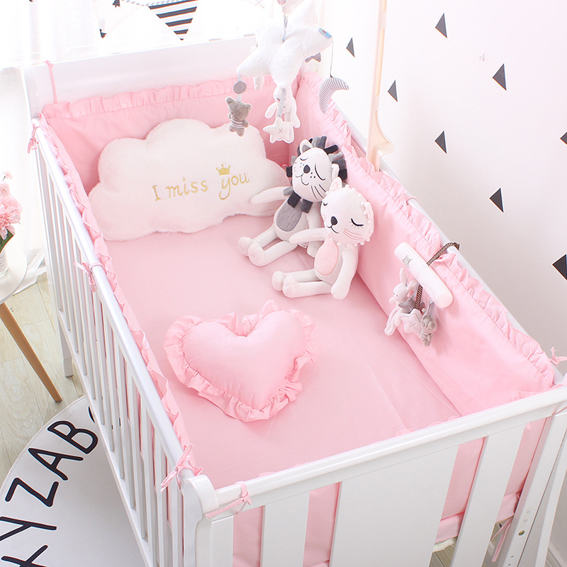 5 stücke Solide Baby Bettwäsch – Baby Nursery Sale Bewertung und Preis