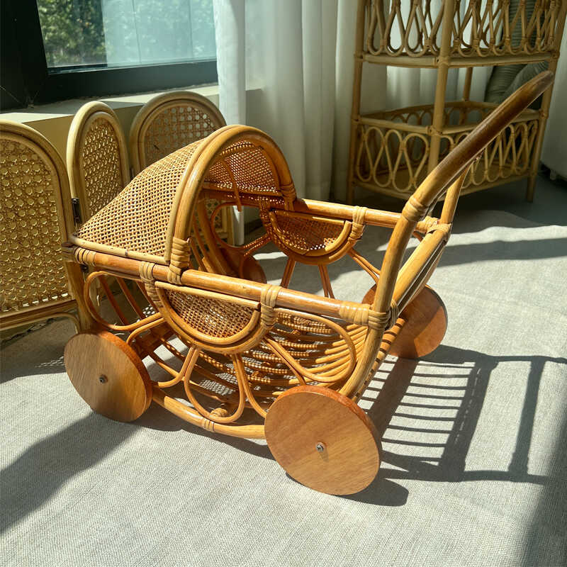 Gewebter Rattan-Kinderwagen, V – Baby Nursery Plants Bewertung und Preis