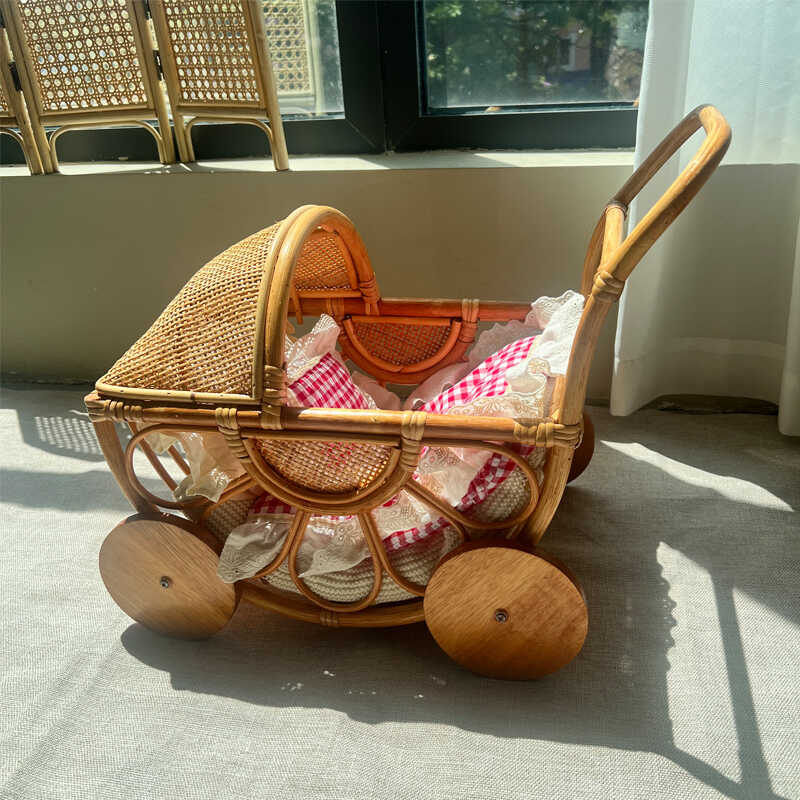 Gewebter Rattan-Kinderwagen, V – Baby Nursery Plants Bewertung und Preis