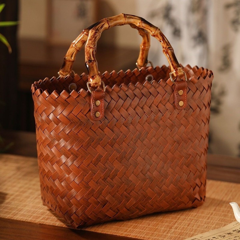 Reine handgefertigte Handtasch – Storage Basket Fabric Bewertung und Preis