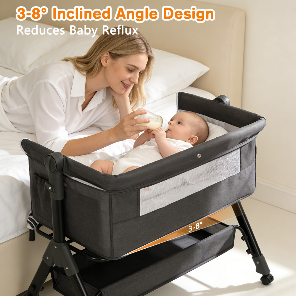 3-in-1 Baby Beistellbett, Einf – Bassinet Bedside Sleeper Bewertung und Preis