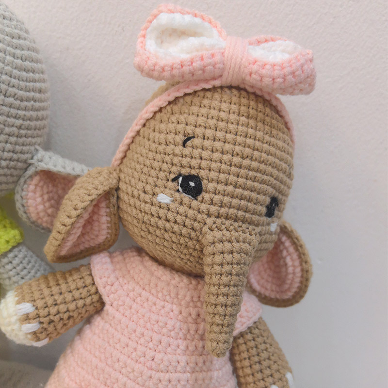 Handgefertigte gehäkelte Elefa – Baby Nursery Elephant Bewertung und Preis