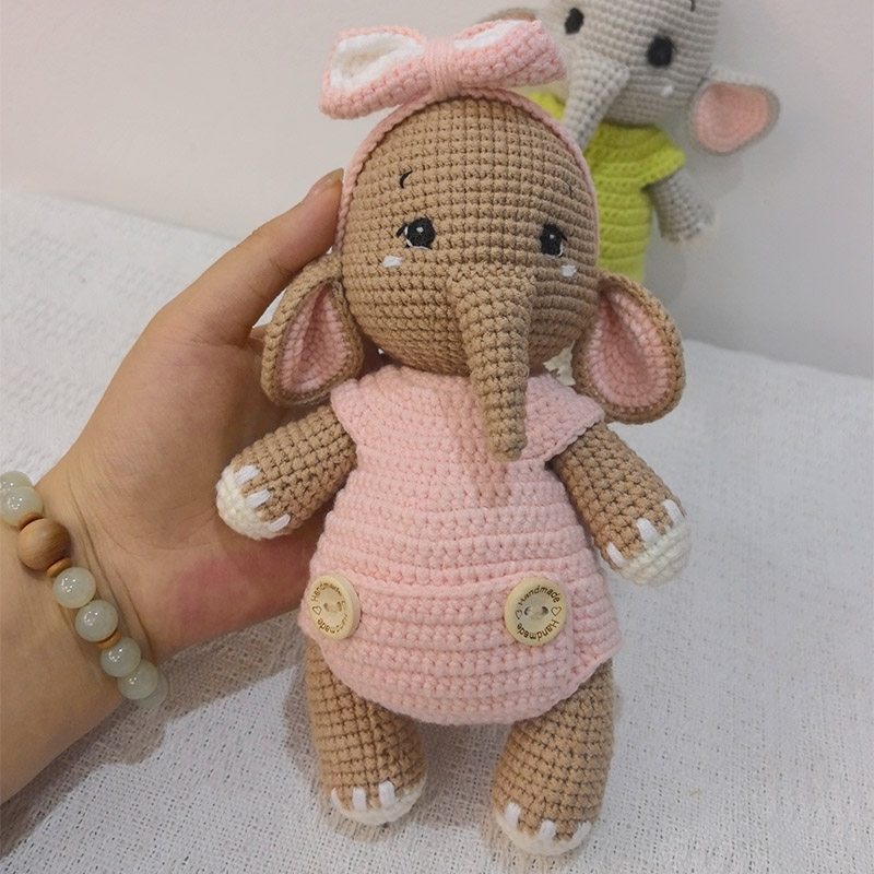 Handgefertigte gehäkelte Elefa – Baby Nursery Elephant Bewertung und Preis