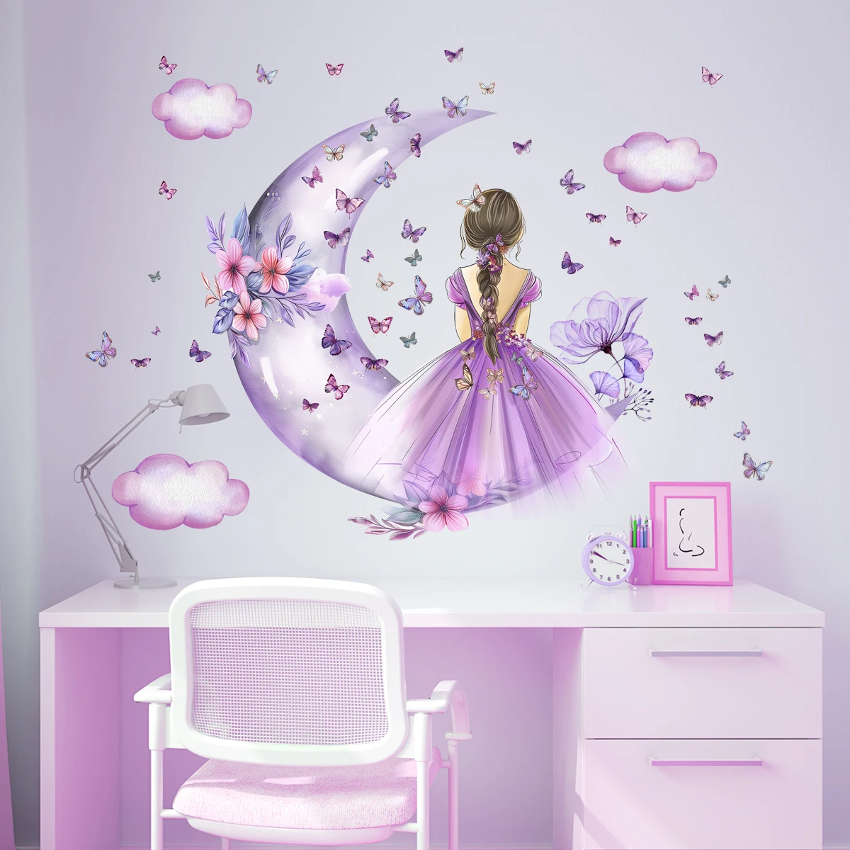 Mädchen Mond Schmetterlinge Wa – Baby Nursery Ideas Girl Bewertung und Preis