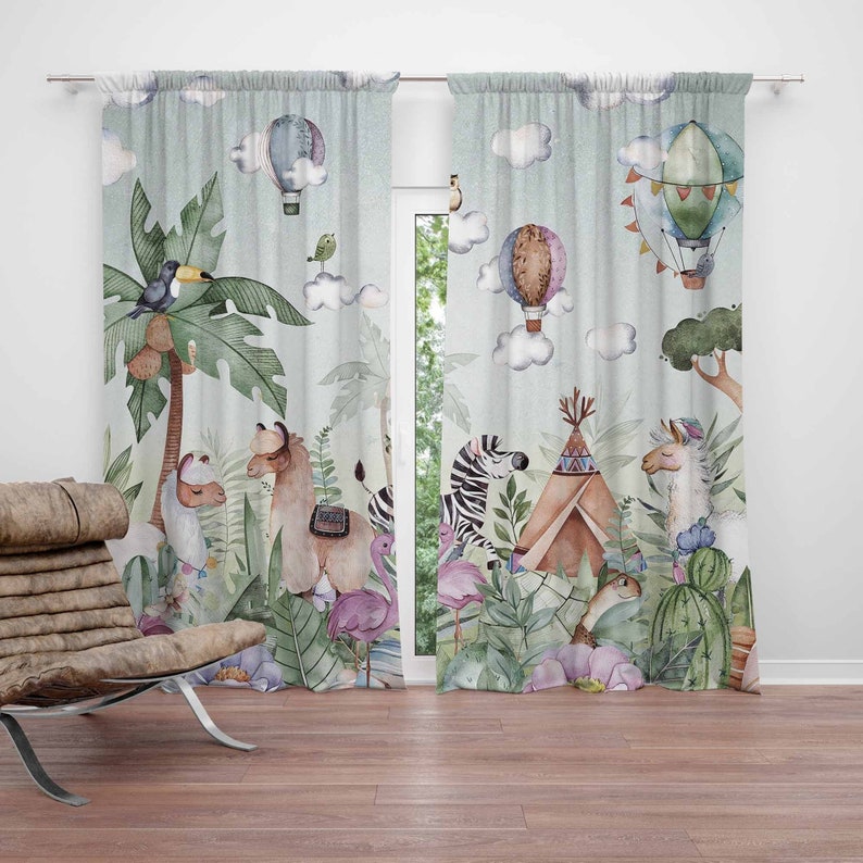 Safari Tiere Party Kinderzimme – Baby Nursery Curtains Bewertung und Preis