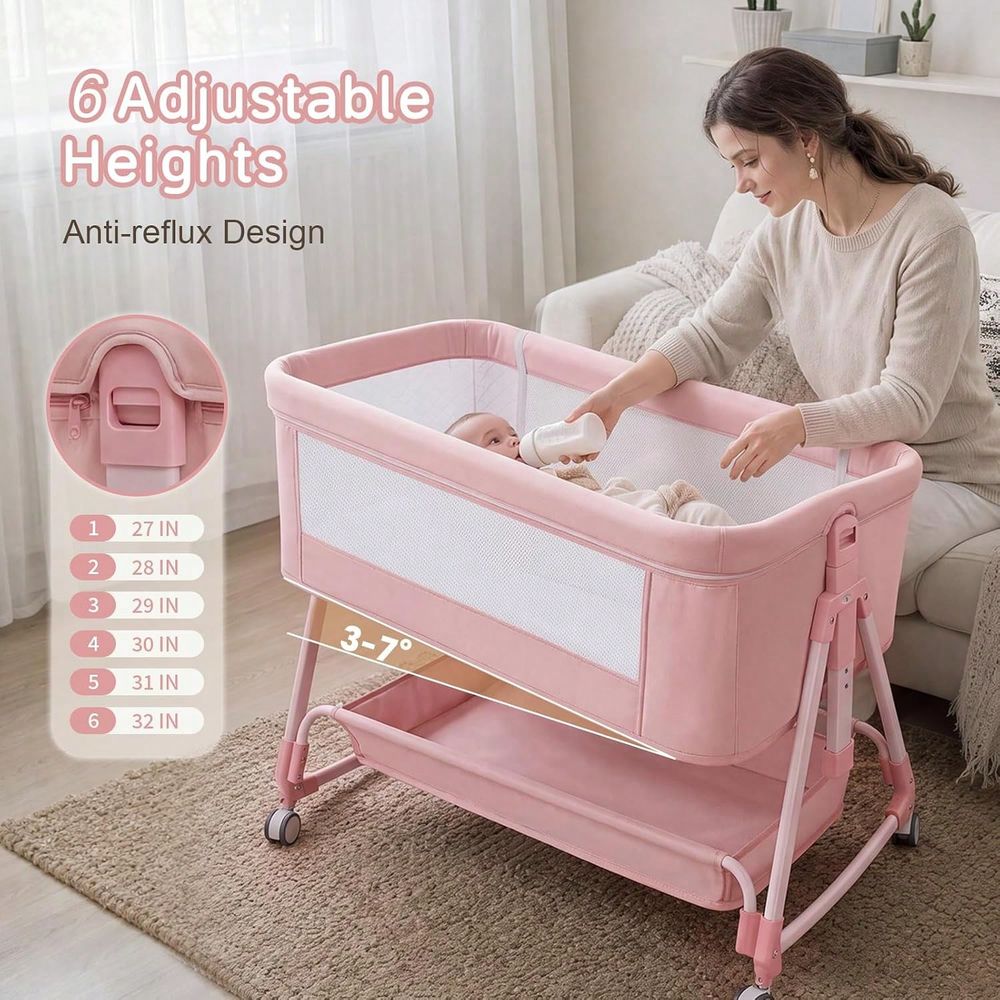 Babywiege, 3-in-1 Babywiege al – Bassinet Bedside Sleeper Bewertung und Preis