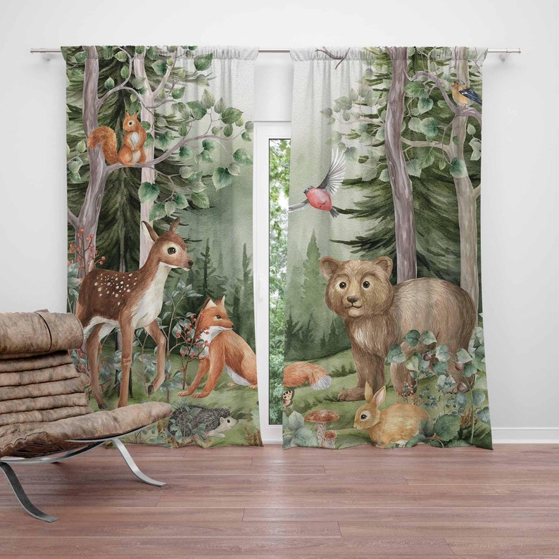 Waldtiere Vorhänge Kinder Kind – Baby Nursery Curtains Bewertung und Preis