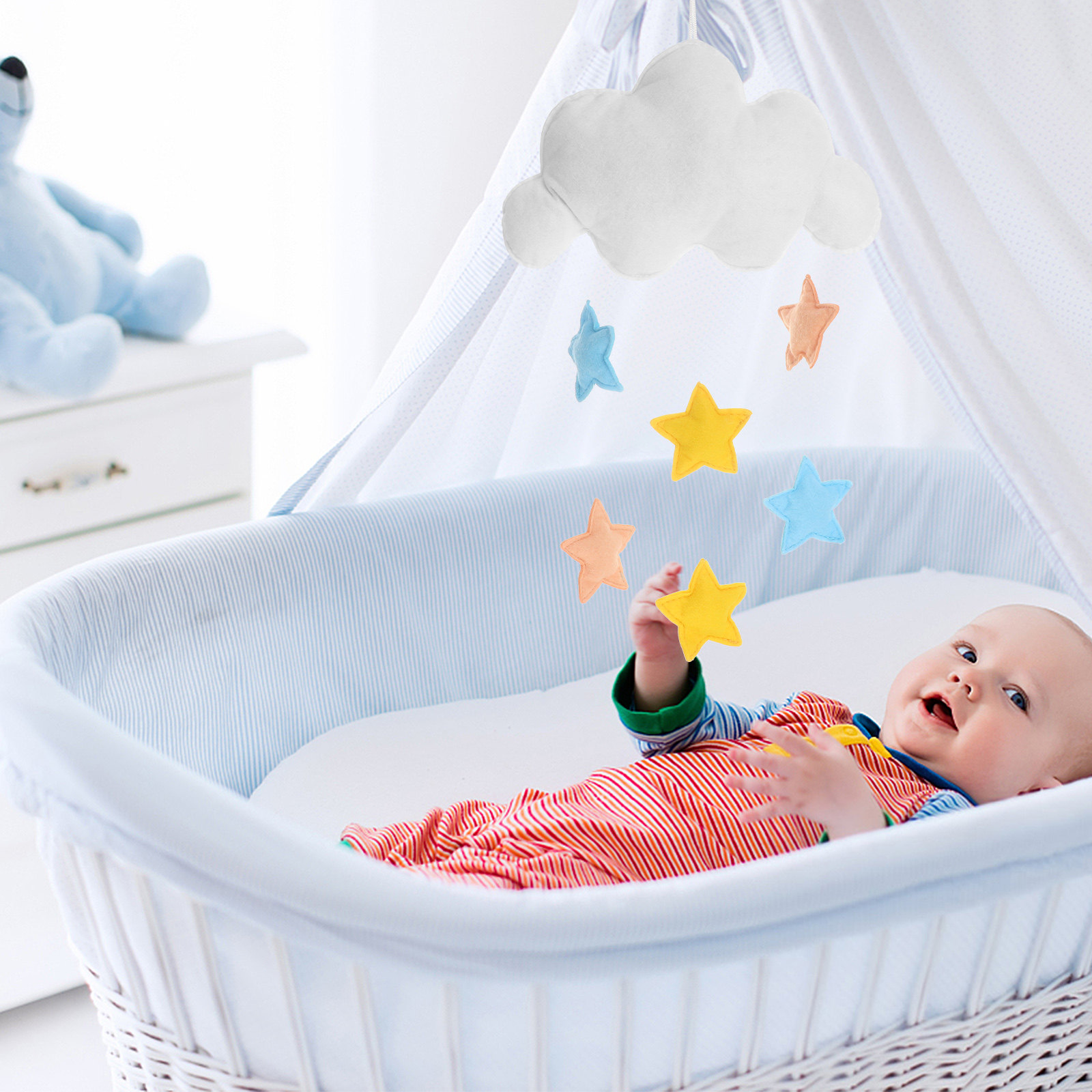 Wolken-Regentropfen-Hängedekor – Baby Nursery Colors Bewertung und Preis