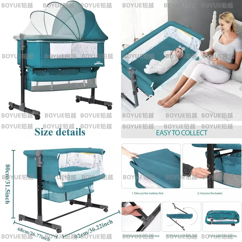 3-in-1 Baby-Bassinett mit atmu – Bassinet Bedside Sleeper Bewertung und Preis