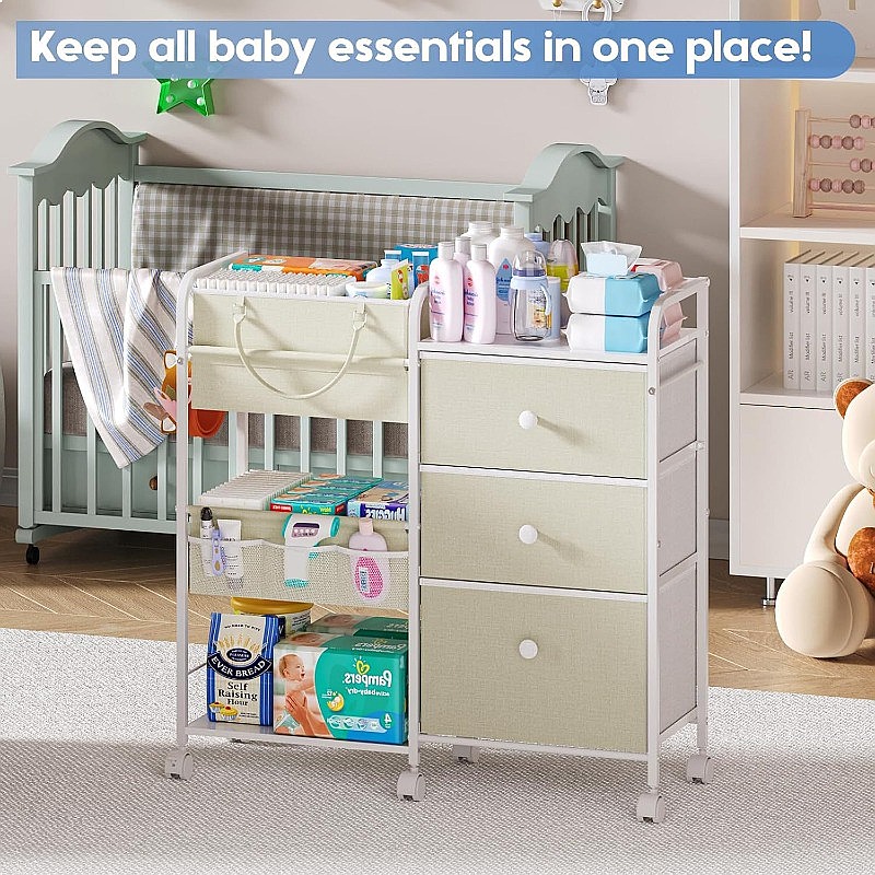 Großer Windel-Organizer-Wagen  – Baby Nursery Drawers Bewertung und Preis