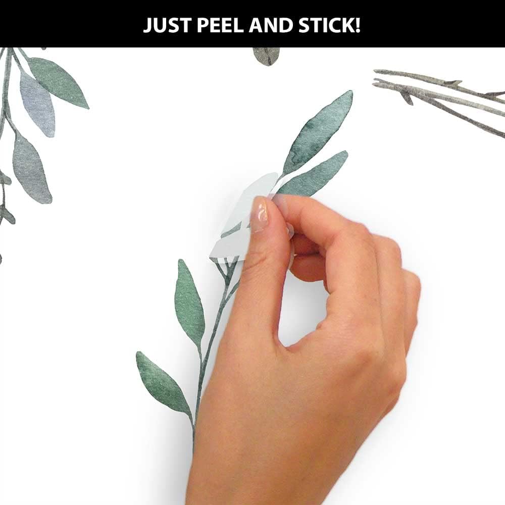 Aquarell rustikale Land Blätte – Baby Nursery Plants Bewertung und Preis