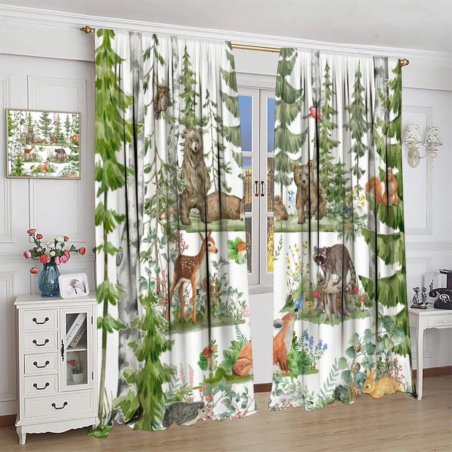 Waldtiervorhänge für Kinder, A – Baby Nursery Curtains Bewertung und Preis