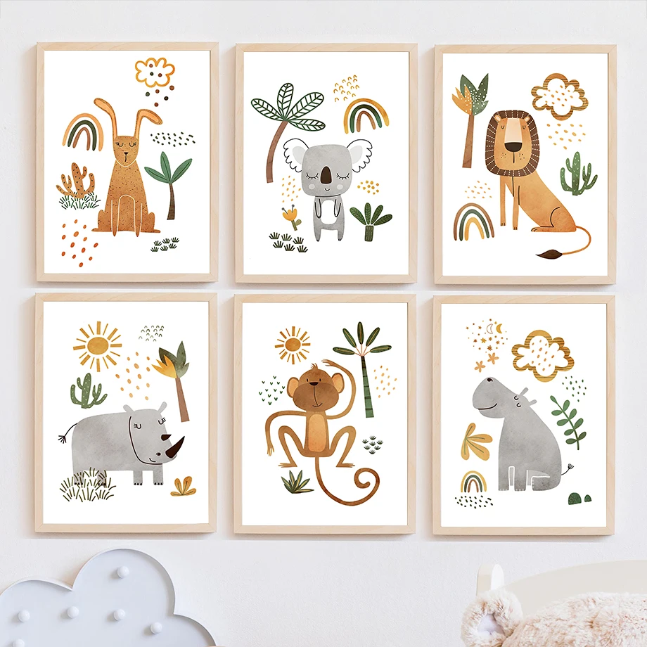 Giraffe Elefant Tiger Zebra Tu – Baby Nursery Plants Bewertung und Preis