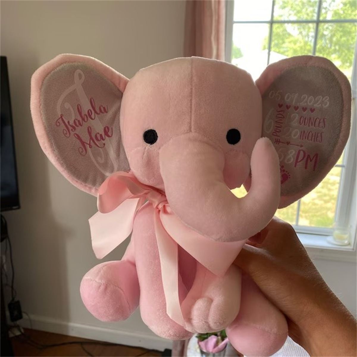 Benutzerdefinierte Geburtsstat – Baby Nursery Elephant Bewertung und Preis