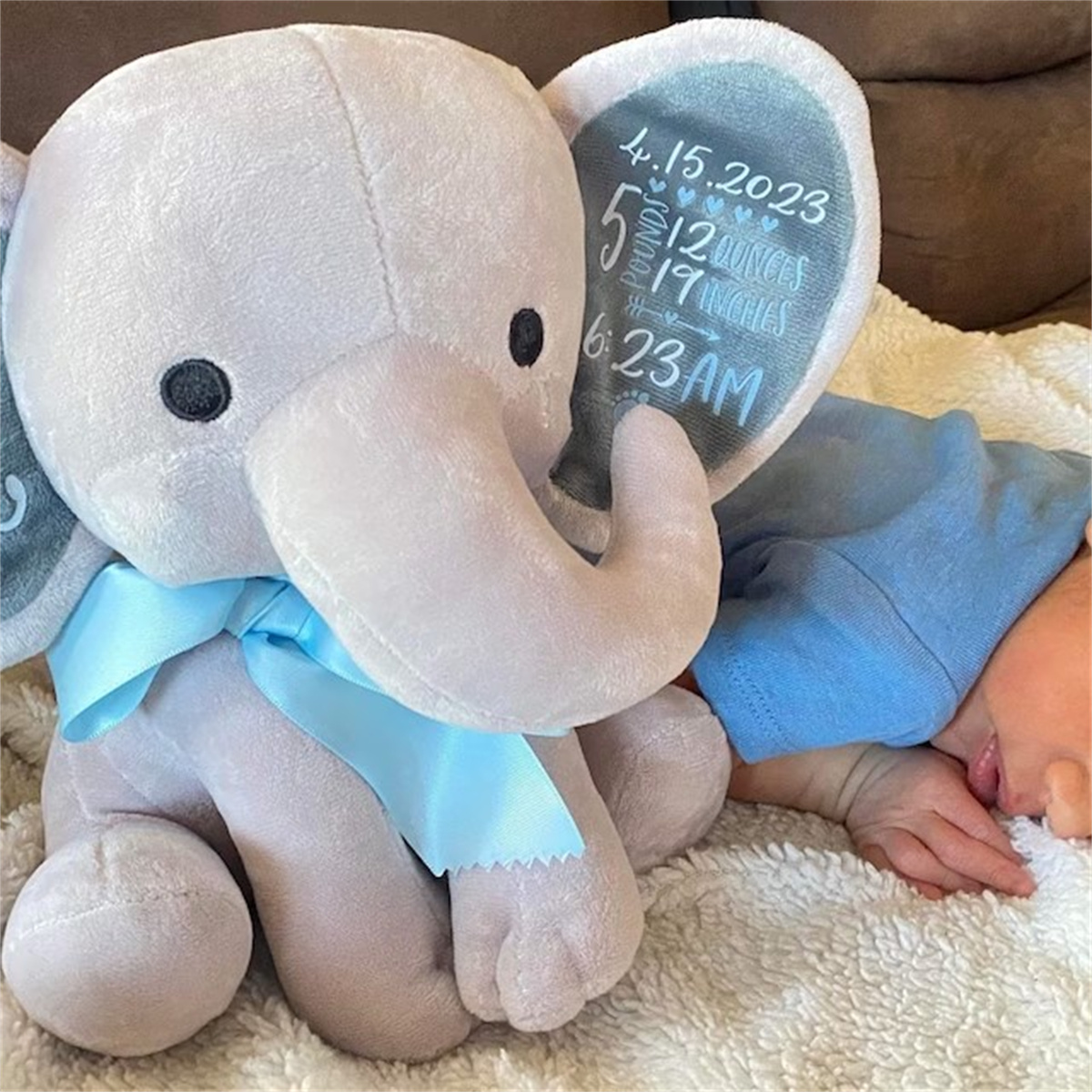 Benutzerdefinierte Geburtsstat – Baby Nursery Elephant Bewertung und Preis
