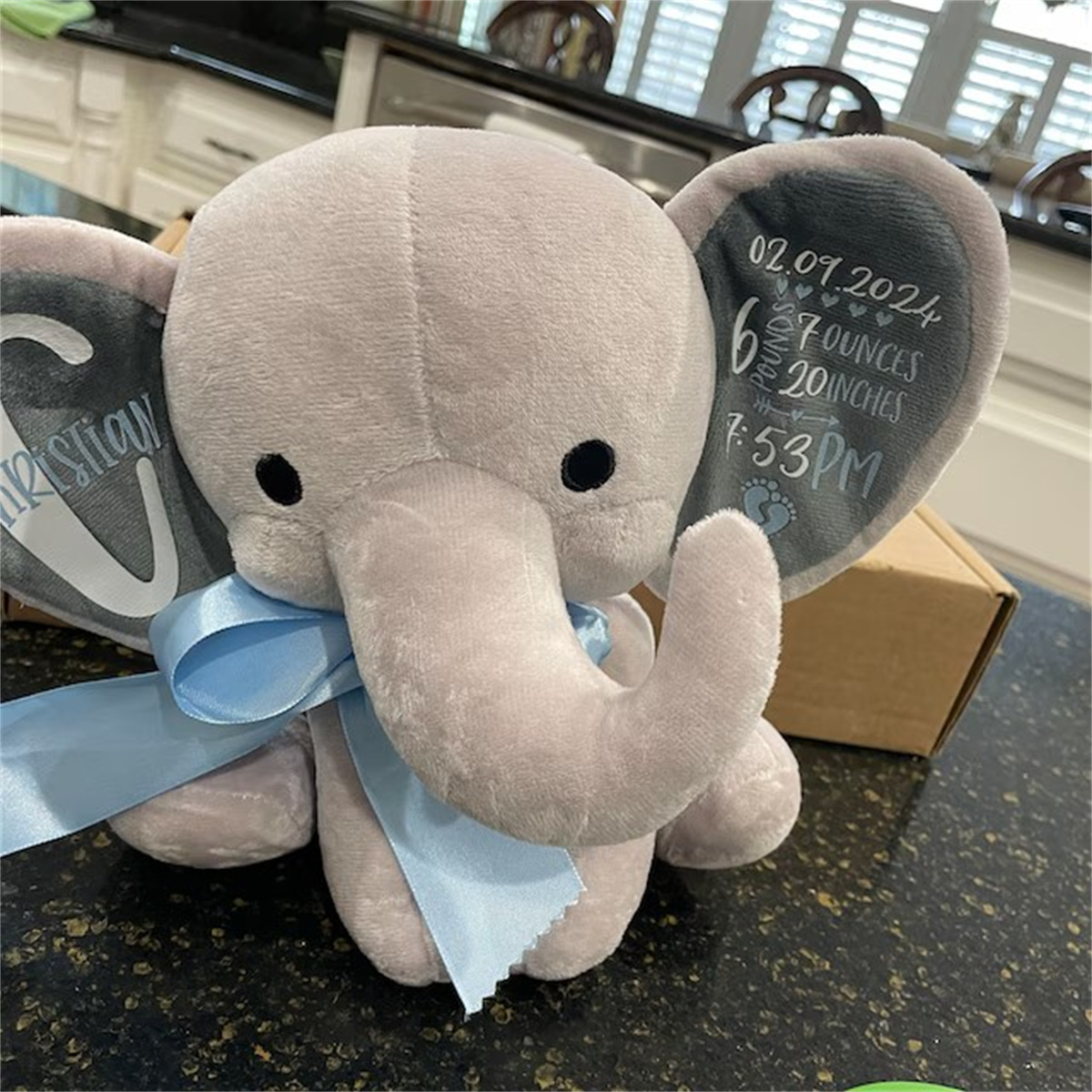 Benutzerdefinierte Geburtsstat – Baby Nursery Elephant Bewertung und Preis