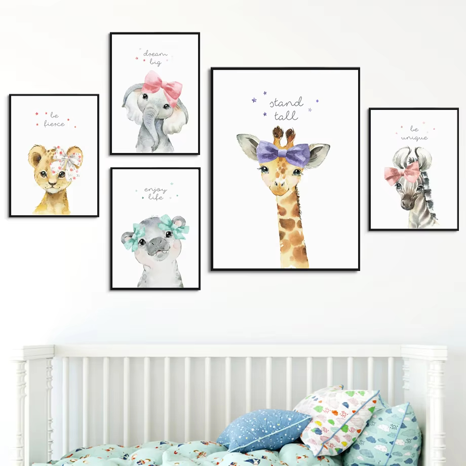 Löwe Zebra Giraffe Elefant Nil – Baby Nursery Elephant Bewertung und Preis