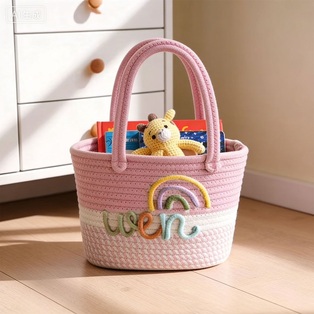 1 Stück personalisierte gefloc – Storage Basket Fabric Bewertung und Preis